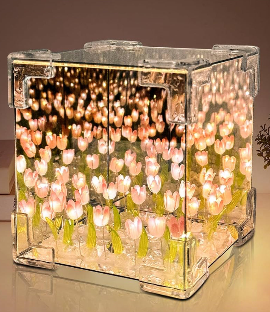 Lampara de tulipanes , el regalo perfecto para mamá , novia o cualquier ser especial!