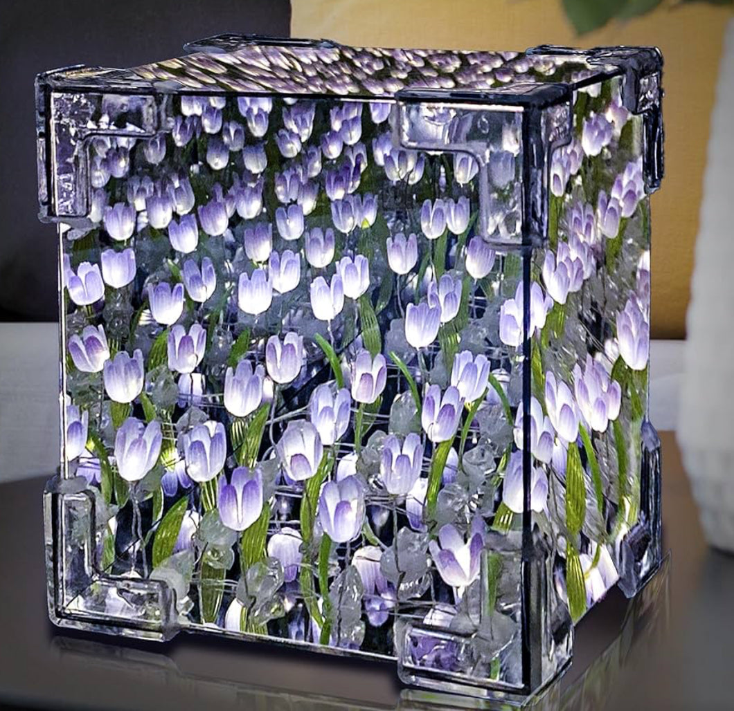 Lampara de tulipanes , el regalo perfecto para mamá , novia o cualquier ser especial!