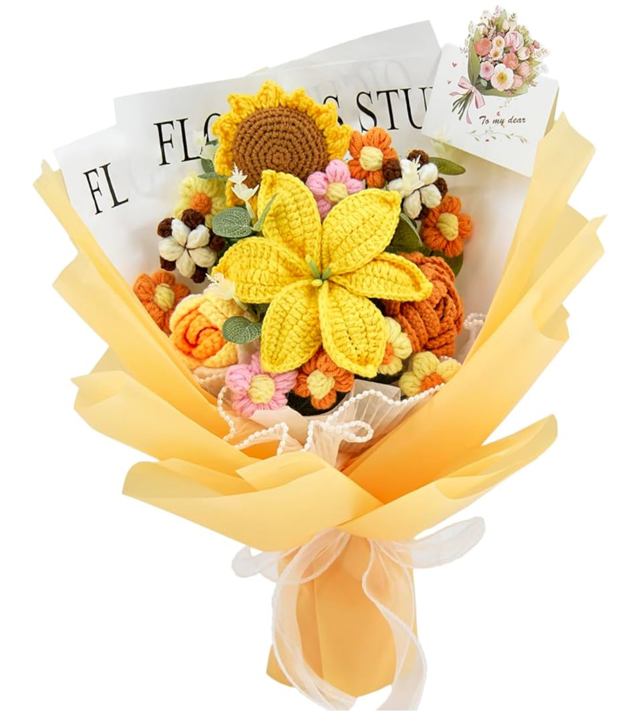 Ramos de crochet 14 flores