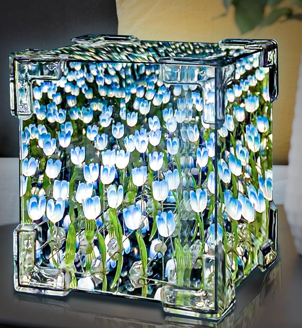 Lampara de tulipanes , el regalo perfecto para mamá , novia o cualquier ser especial!