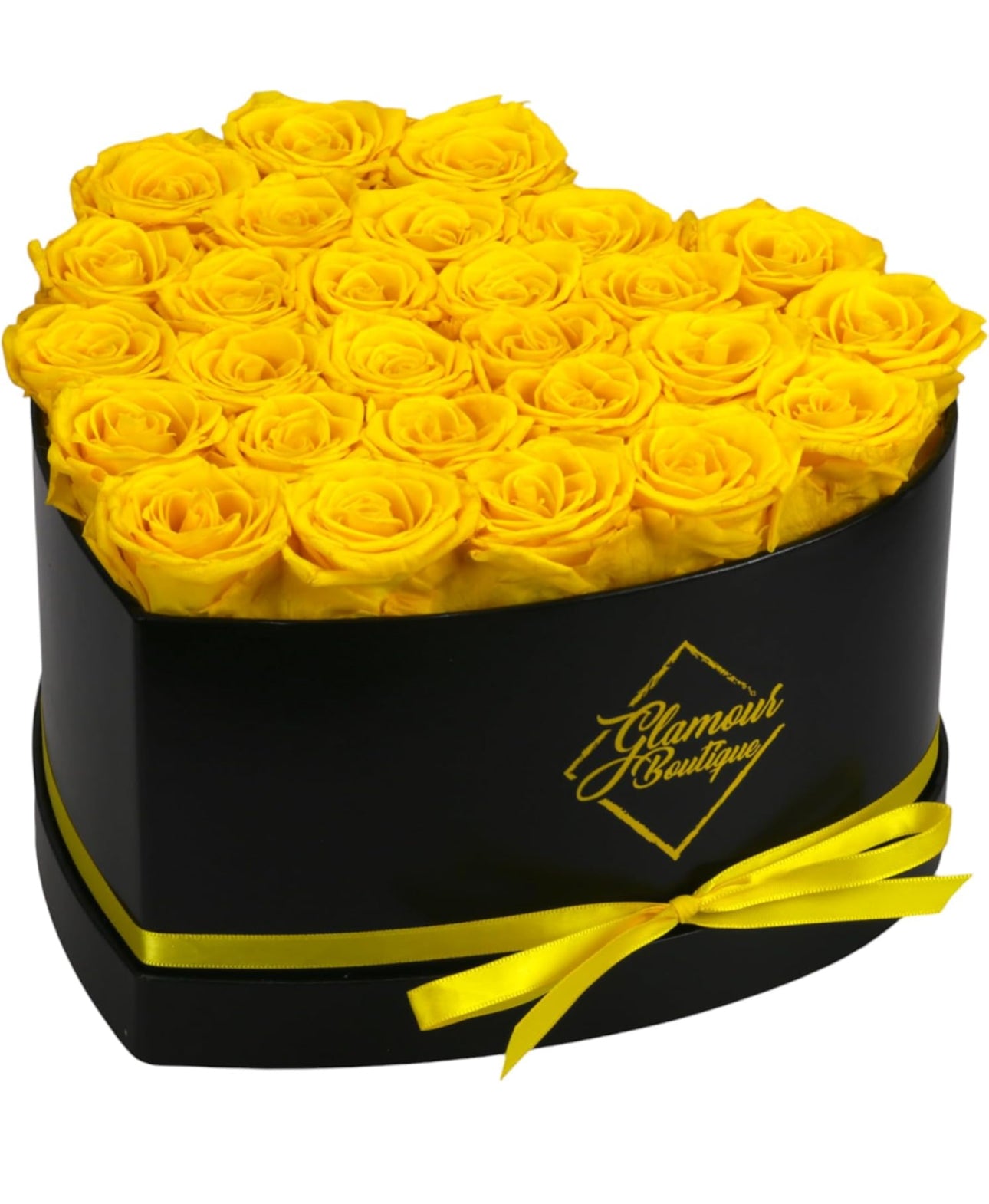 Corazon de rosas preservadas